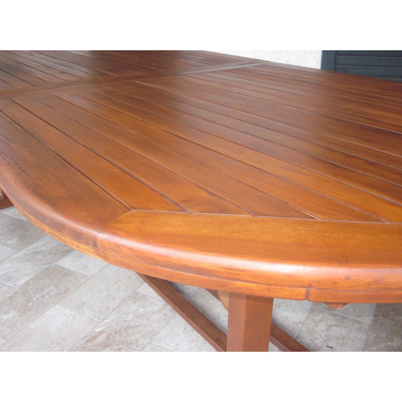 Tavolo ovale estensibile in legno Balao cm 255/355