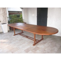 Tavolo ovale estensibile in legno Balao cm 255/355