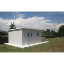 De Checchi - Casetta con veranda laterale in PVC Miami - cm 650x300