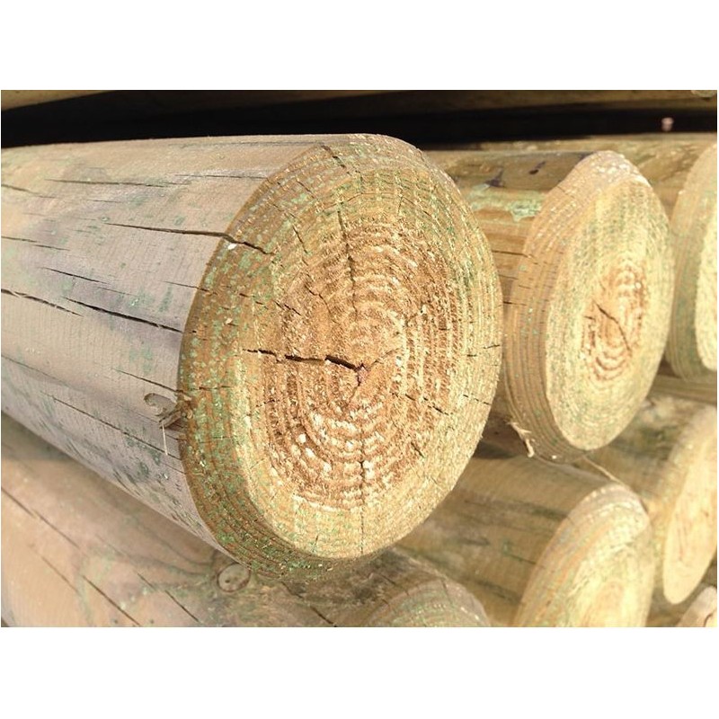 Pali legno di pino torniti cm 350 impregnati