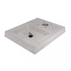 Base in cemento con vaschetta H5 x 50x40 cm per fontanelle