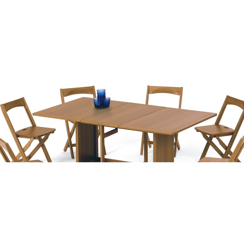 Tavolo apribile in legno color ciliegio Indaco
