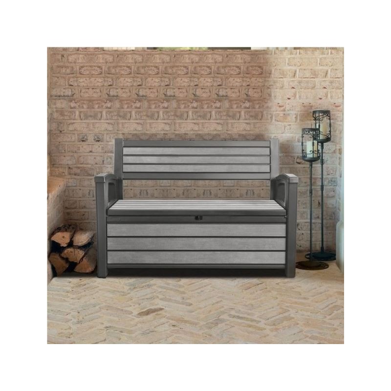 Cassapanca Hudson bench grafite keter cm 132x63x89 H