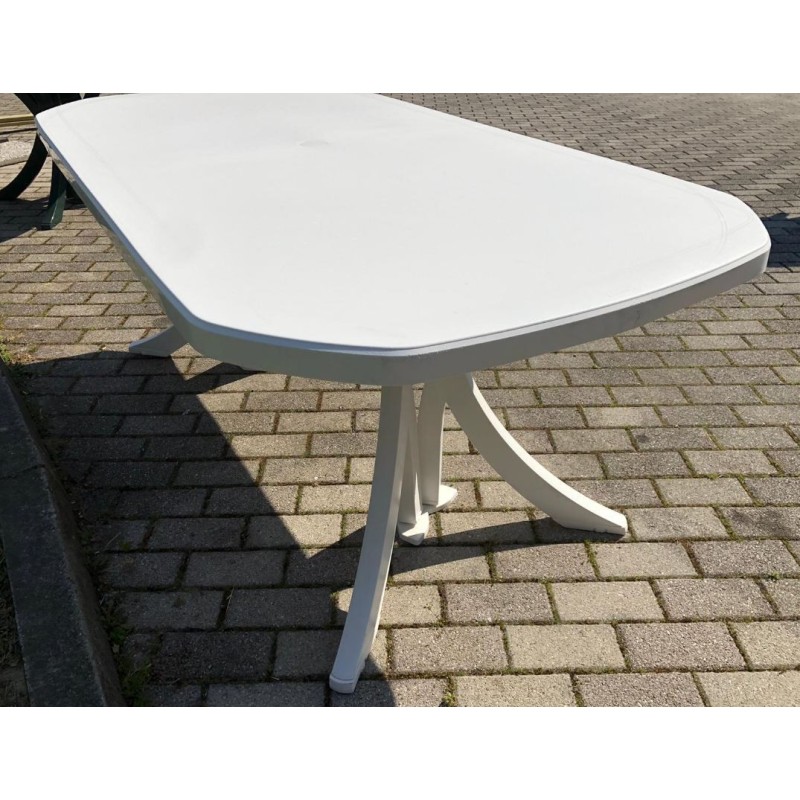 Tavolo Bormeo Grosfillex  estensibile 180/225x95   in resina colore bianco