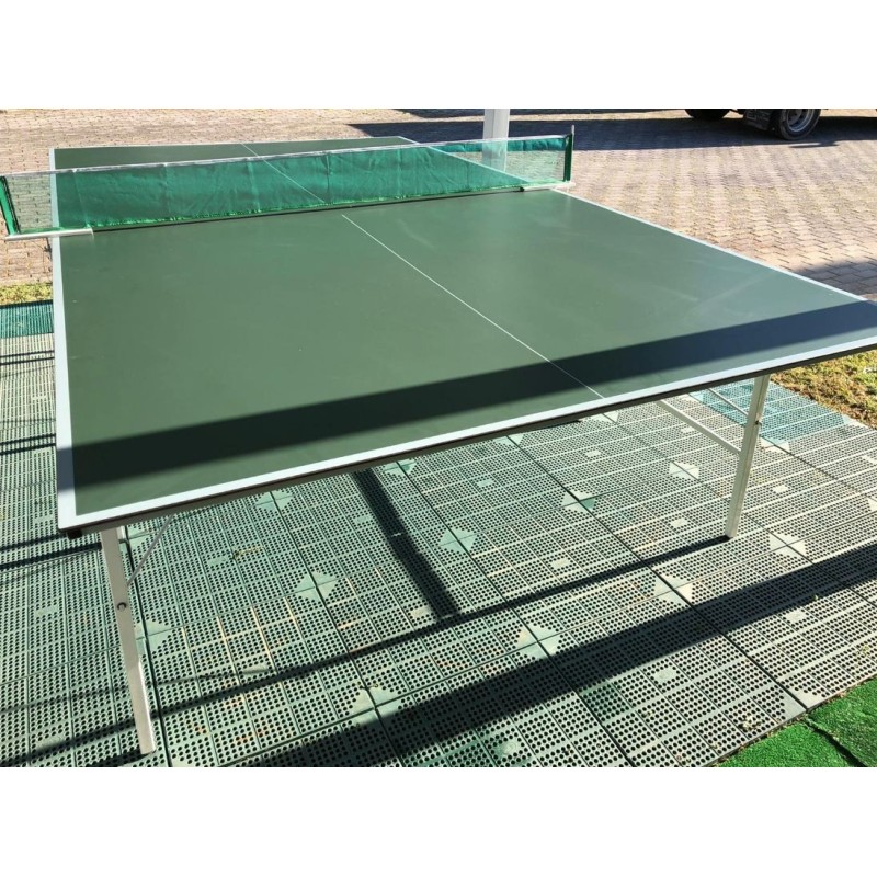 Tavolo da Ping Pong  da esterno fisso con piano in melaninico