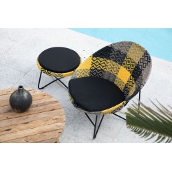 Poltrona Lounge Brasil  Cb design  bumble bee con poggiapiedi