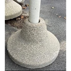 Base ombrellone in graniglia grigia modello Vesuvio 40 cm kg. 35