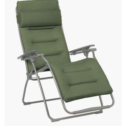 Futura sedia pieghevole imbottita Lafuma colore oliva Be comfort