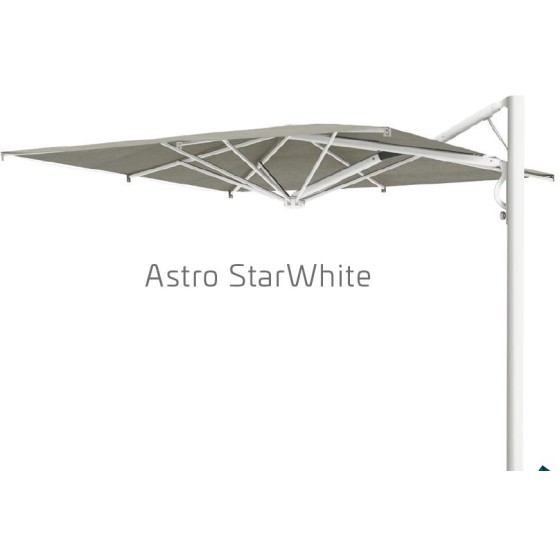 Scolaro - Ombrellone Astro Star White cm 400x300bianco con apertura assistita