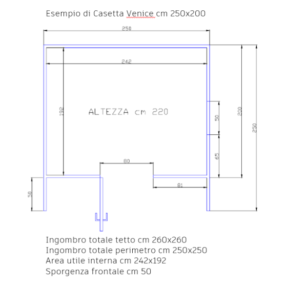 De Checchi - Casetta in PVC Venice