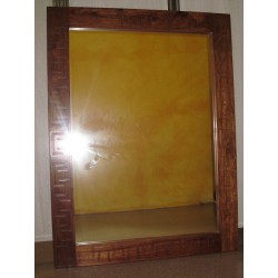 Specchio Cornice in legno Intarsiato
