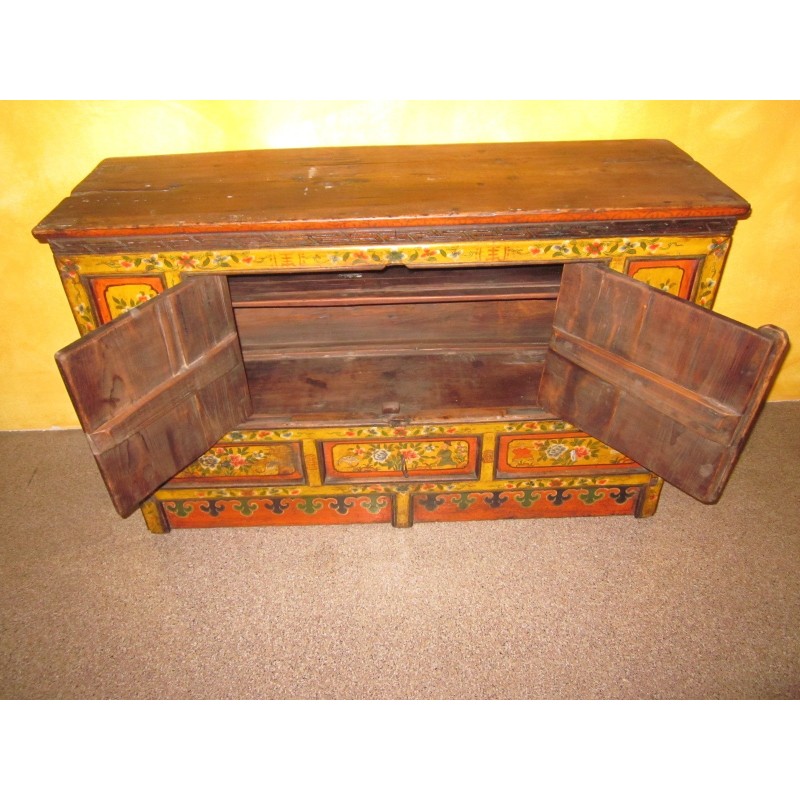 Mobile Tibetano in legno rigenerato