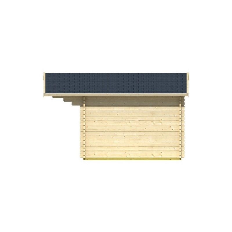 Casetta in legno mm 40 - 300x300 Gotland 1 B   in abete naturale 