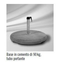 Base ombrellone Sunwing in cemento diametro 75 x9,5 cn kg 90