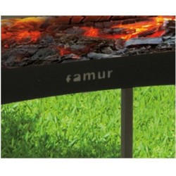 barbecue a legna BK6 con griglia in acciaio cromato